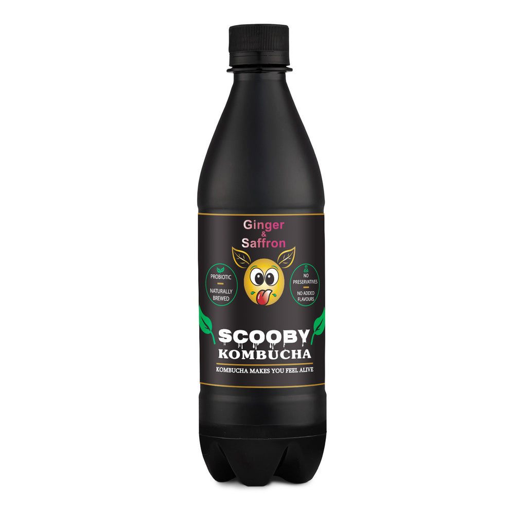 Scooby Kombucha cu Ghimbir & Șofran